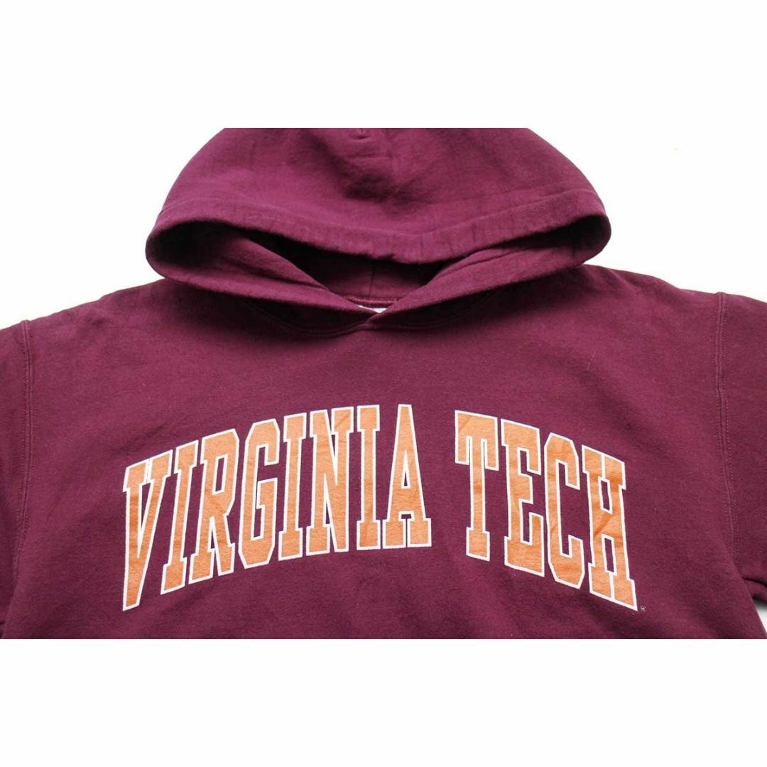 GILDAN(ギルタン)のVIRGINIA TECH スウェットパーカー ワインレッド S★バージニア カレッジ フーディー ボルドー メンズのトップス(パーカー)の商品写真