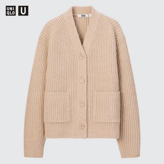 ユニクロ(UNIQLO)の【UNIQLO】プレミアムラムリブカーディガン(カーディガン)