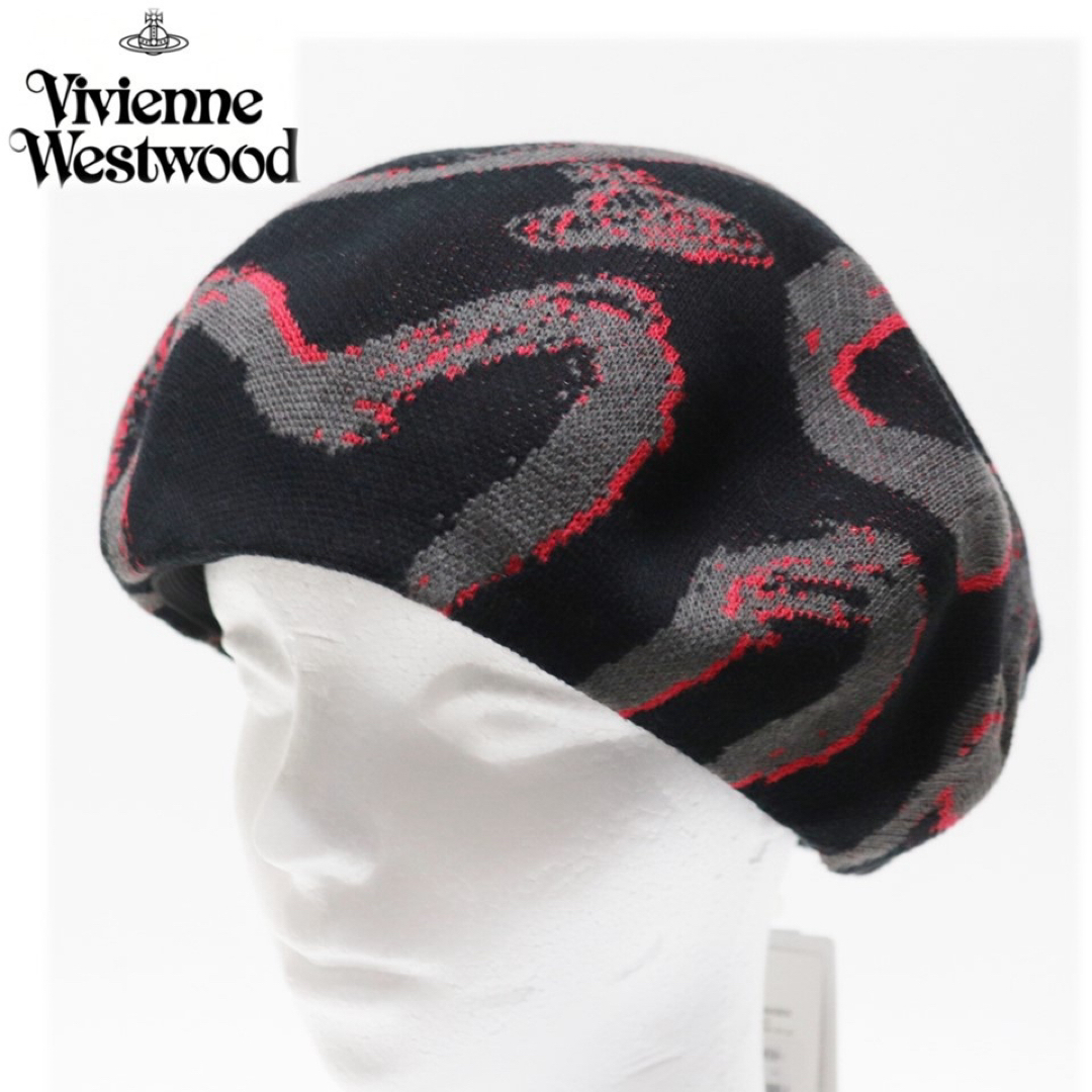 Vivienne Westwood(ヴィヴィアンウエストウッド)の《ヴィヴィアンウエストウッド》新品 ジャカードサーモベレー S~M(56~58) レディースの帽子(ハンチング/ベレー帽)の商品写真