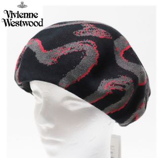 ヴィヴィアンウエストウッド(Vivienne Westwood)の《ヴィヴィアンウエストウッド》新品 ジャカードサーモベレー S~M(56~58)(ハンチング/ベレー帽)