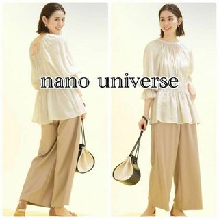 ナノユニバース(nano・universe)のnano universe　ナノユニバース　チュニック　ブラウス　アイボリー(シャツ/ブラウス(長袖/七分))