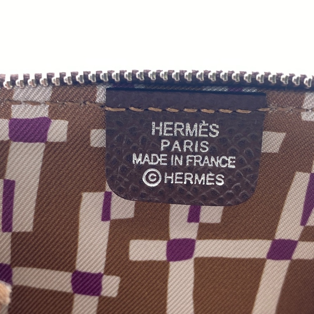 Hermes(エルメス)のエルメス HERMES コインケース
 アザップシルクイン ヴォー・エプソン ブラウン レディースのファッション小物(コインケース)の商品写真