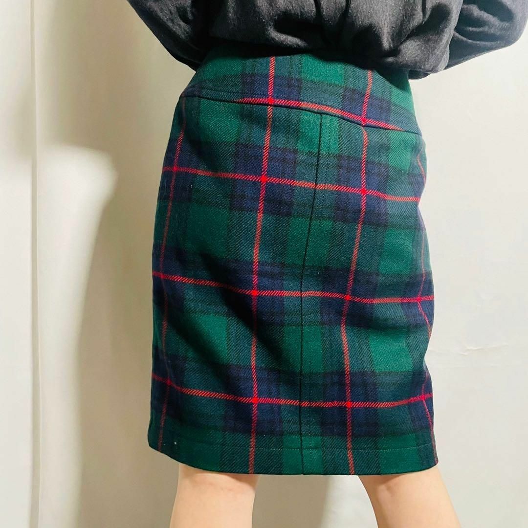 JUNKO SHIMADA(ジュンコシマダ)の日本製 ヴィンテージ JUNKO SHIMADA タータンチェック スカート レディースのスカート(その他)の商品写真