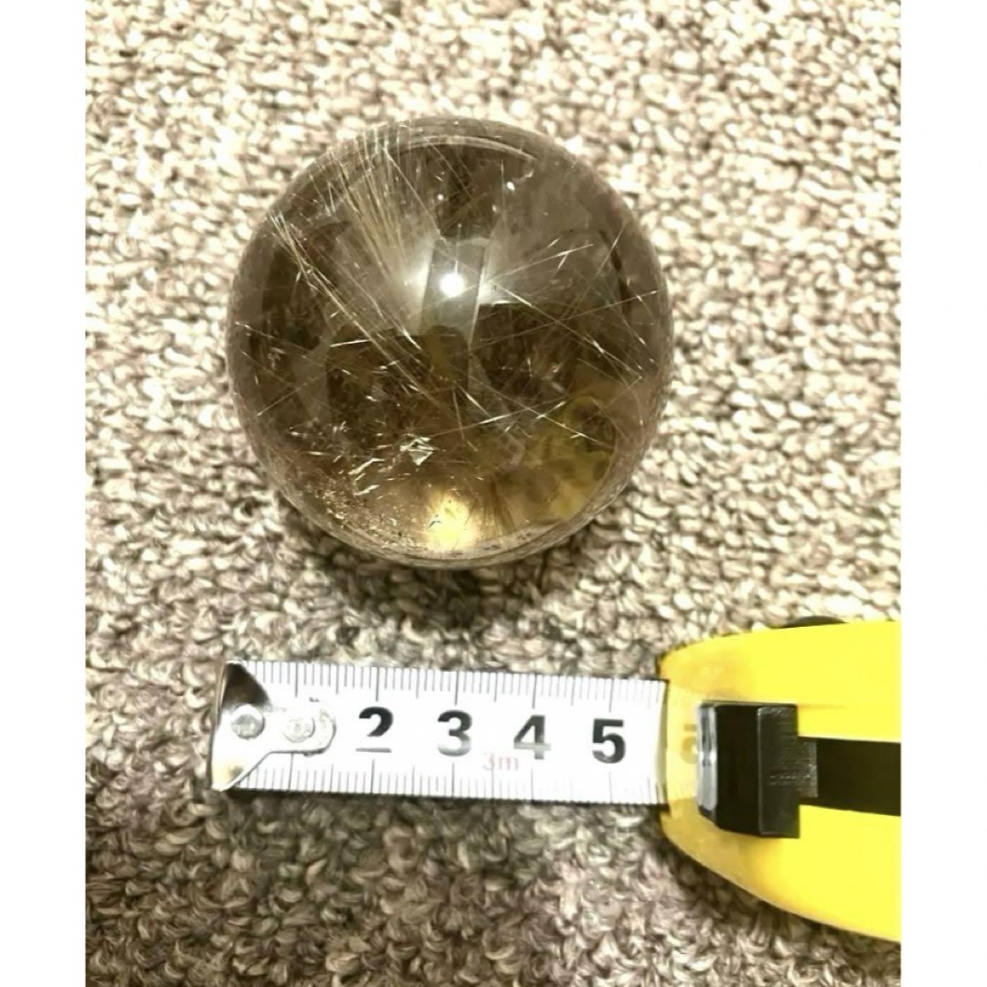 【天然】　ルチルクォーツ　金針水晶　5cm 184g インテリア/住まい/日用品のインテリア小物(置物)の商品写真