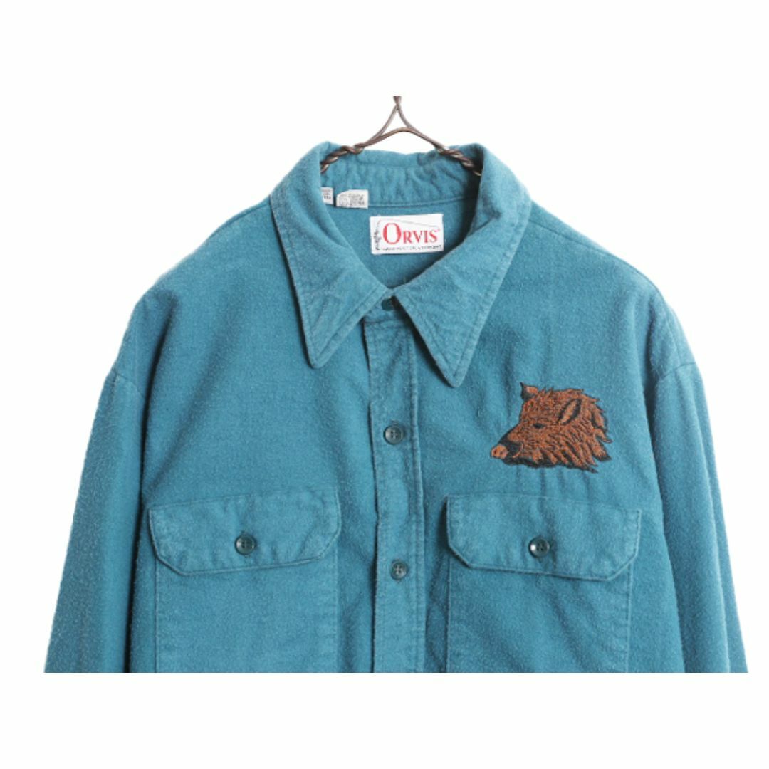 80s オービス コットン シャモア クロス シャツ メンズ L 80年代 80s オービス コットン シャモア クロス シャツ メンズ L 80年代