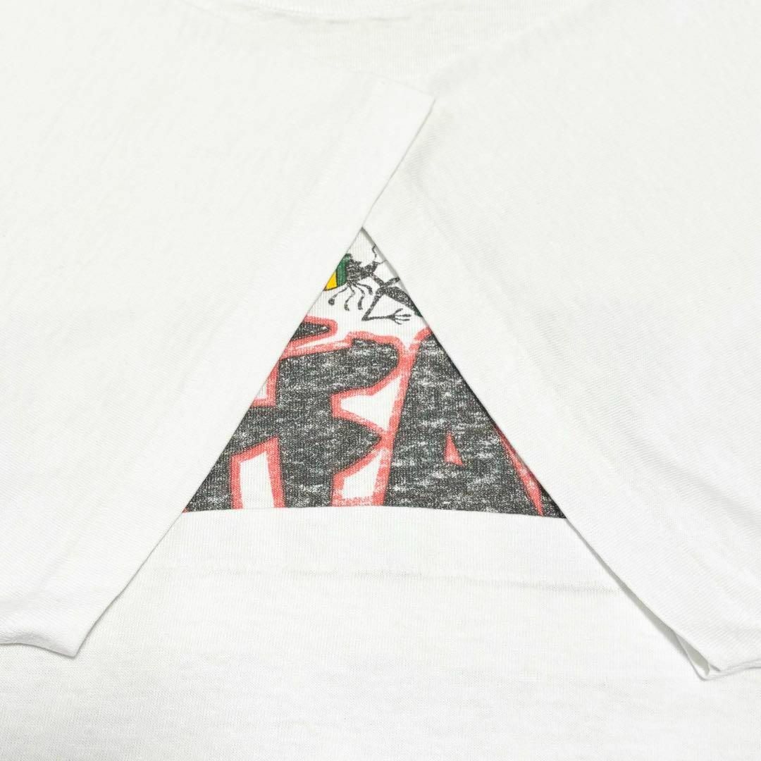 Hanes(ヘインズ)の90s USA製古着　ヴィンテージ　ヘインズ　メッセージTシャツ　民族　ラスタ メンズのトップス(Tシャツ/カットソー(半袖/袖なし))の商品写真