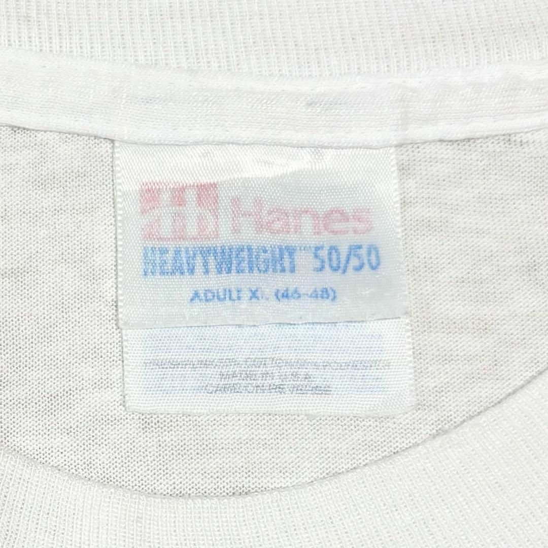 Hanes(ヘインズ)の90s USA製古着　ヴィンテージ　ヘインズ　メッセージTシャツ　民族　ラスタ メンズのトップス(Tシャツ/カットソー(半袖/袖なし))の商品写真