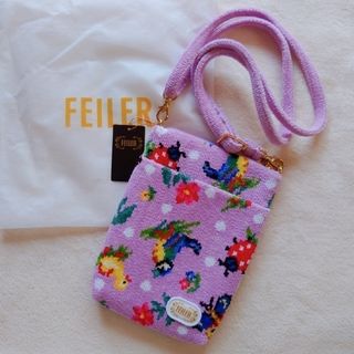 FEILER - 【旗艦店限定　完売】フェイラー　ハイジ　ドット　スマホショルダー　ペールパープル