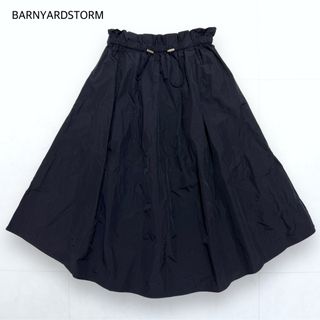 BARNYARDSTORM ウエストドロスト フレアスカート ネイビー F