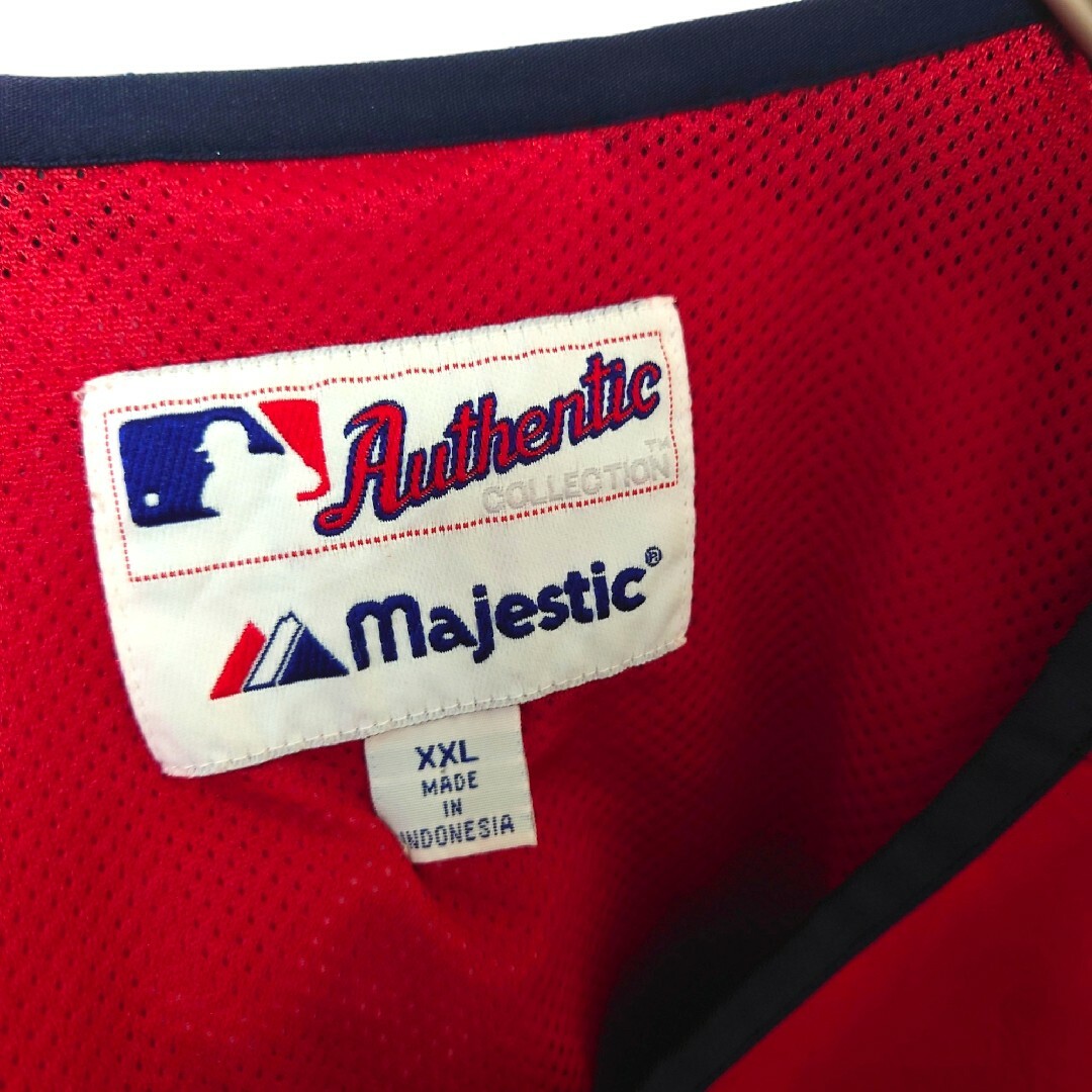 Majestic(マジェスティック)の【Majestic】MLB REDSOX ベースボールシャツ A-1870 メンズのトップス(Tシャツ/カットソー(半袖/袖なし))の商品写真