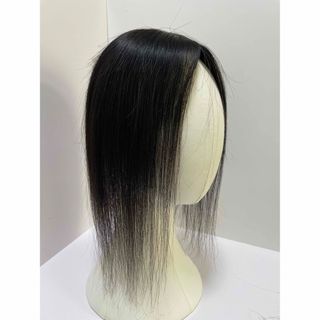 ヘアピース部分ウィッグ人毛100%総手植え引き抜き製法つむじ隠しボリュームアップ