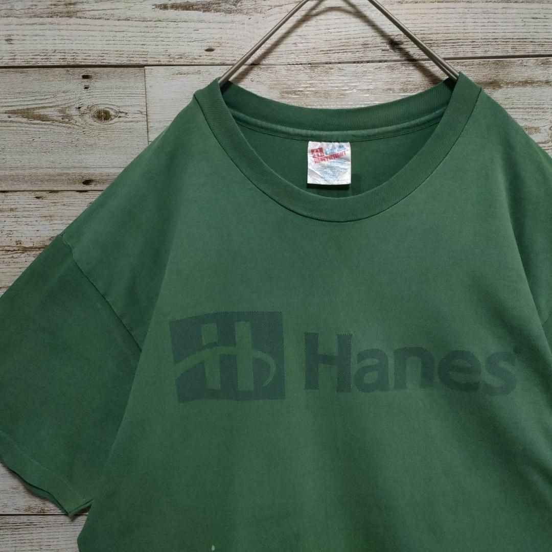 Hanes(ヘインズ)の【621】90sUSA製　ヘインズ　シングルステッチ　ビックロゴTシャツ刺繍ロゴ メンズのトップス(Tシャツ/カットソー(半袖/袖なし))の商品写真