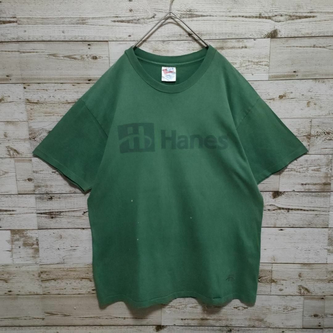 Hanes(ヘインズ)の【621】90sUSA製　ヘインズ　シングルステッチ　ビックロゴTシャツ刺繍ロゴ メンズのトップス(Tシャツ/カットソー(半袖/袖なし))の商品写真