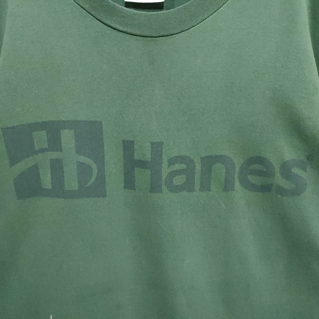 Hanes(ヘインズ)の【621】90sUSA製　ヘインズ　シングルステッチ　ビックロゴTシャツ刺繍ロゴ メンズのトップス(Tシャツ/カットソー(半袖/袖なし))の商品写真