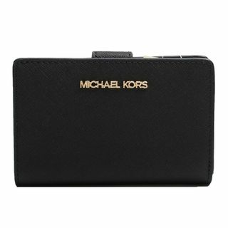 マイケルコース(Michael Kors)の【新品 未使用】マイケルコース ２つ折り財布 35F7GTVF2L ブラック(財布)