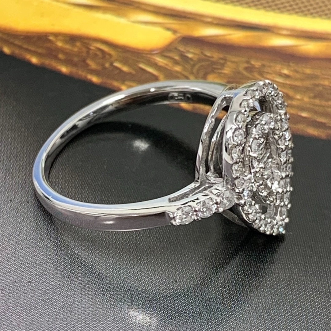 K18WG ダイヤモンド　0.50 リング　指輪 レディースのアクセサリー(リング(指輪))の商品写真