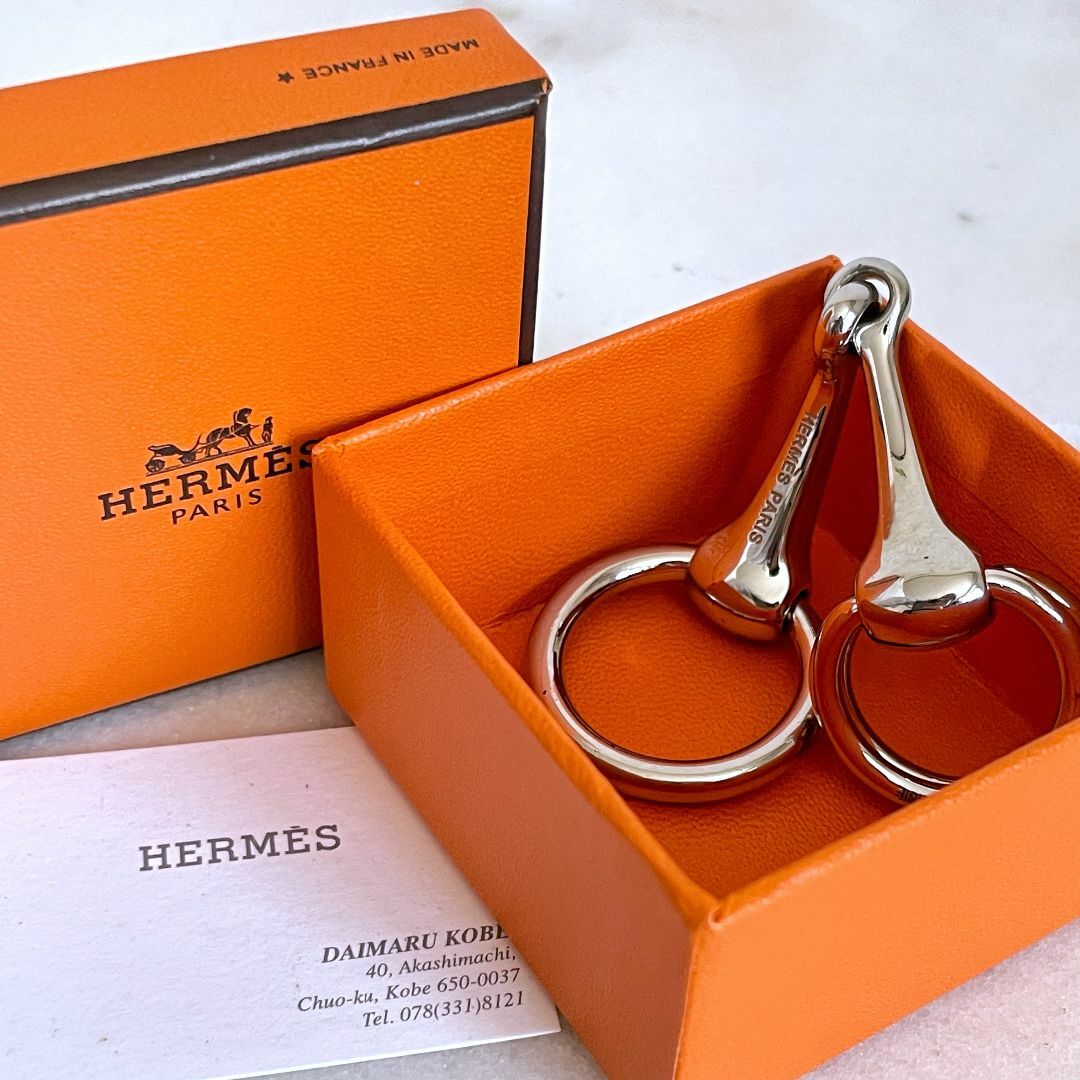 Hermes(エルメス)のHERMES エルメス ホースビット スカーフリング シルバー モールドゥ レディースのファッション小物(バンダナ/スカーフ)の商品写真