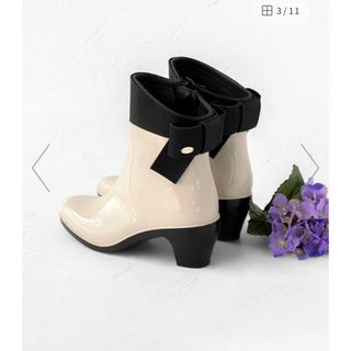 トッカ(TOCCA)のBACK RIBBON RAIN BOOTS レインブーツ(ブーツ)