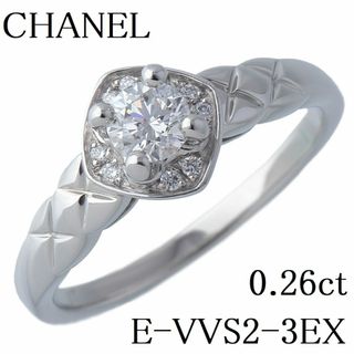 CHANEL - シャネル ココクラッシュ リング ダイヤ0.26ct E-VVS2-3EX #51 PT950 GIAレポート 新品仕上げ済 CHANEL【16541】