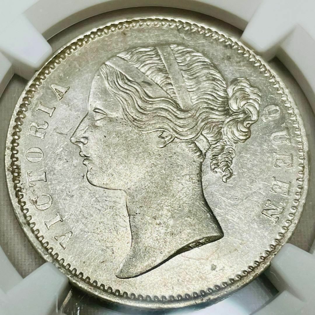 1840 イギリス領インド 1ルピー銀貨 ヤングヘッドヴィクトリア MS61 E エンタメ/ホビーの美術品/アンティーク(貨幣)の商品写真