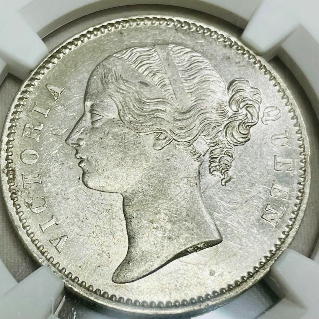 1840 イギリス領インド 1ルピー銀貨 ヤングヘッドヴィクトリア MS61 E エンタメ/ホビーの美術品/アンティーク(貨幣)の商品写真