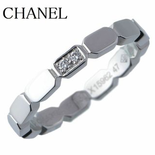 シャネル(CHANEL)のシャネル ダイヤ リング プルミエール プロメス #47 2PD PT950 箱 保証書(2018年) 新品仕上げ済 CHANEL【16736】(リング(指輪))