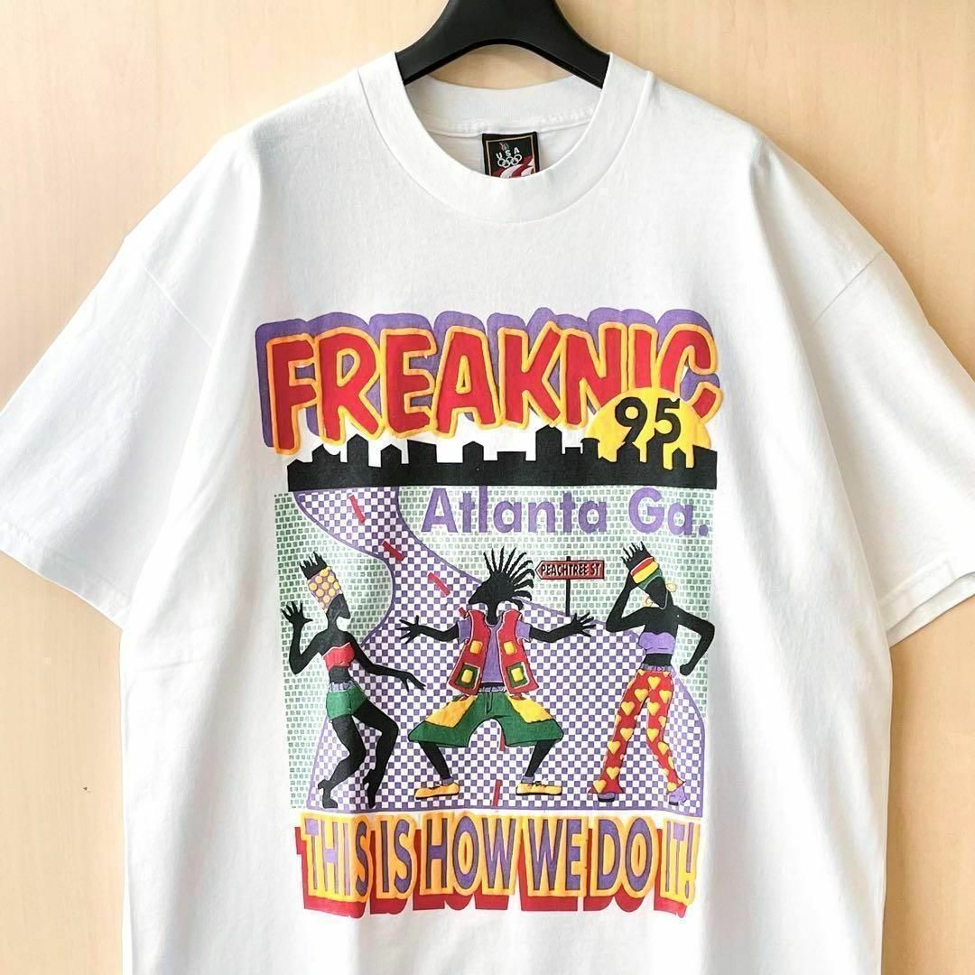 VINTAGE(ヴィンテージ)の90s USA製古着 ヴィンテージ　JCペニー　ブラックカルチャー　Tシャツ メンズのトップス(Tシャツ/カットソー(半袖/袖なし))の商品写真