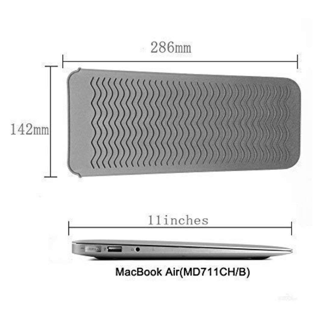 【新着商品】ヘアアイロン耐熱ポーチ 滑り止めマット 2way 260℃の高温も耐 コスメ/美容のヘアケア/スタイリング(その他)の商品写真