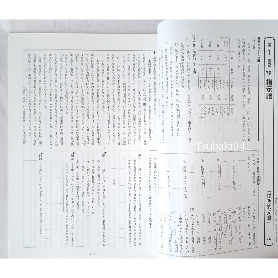 教育開発出版　夏期テキスト　国語　中学1年　A 基本編　未使用　塾専用教材① エンタメ/ホビーの本(語学/参考書)の商品写真