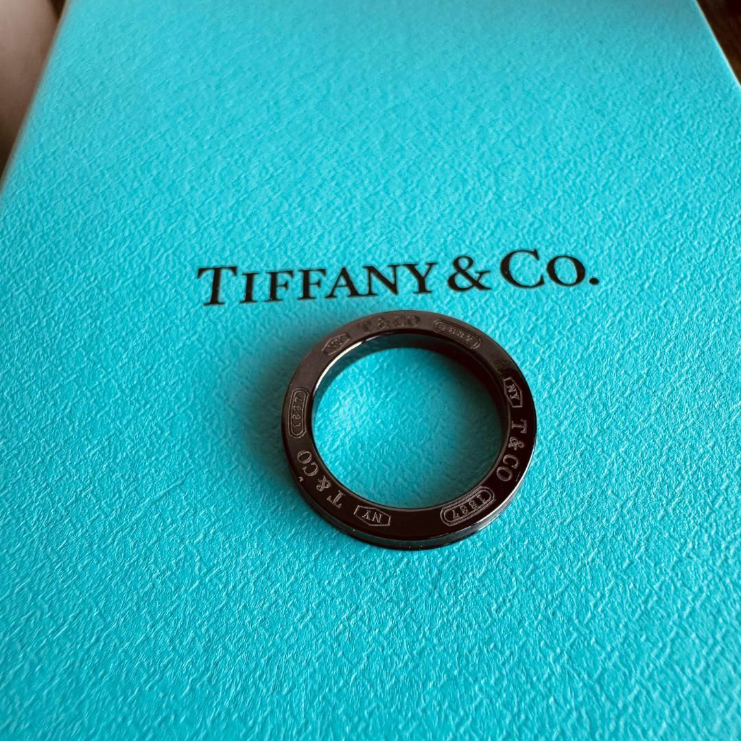 Tiffany & Co.(ティファニー)の◇ティファニー◇ 1837 チタニウム チタン リング 指輪 ブラック ブランド メンズのアクセサリー(リング(指輪))の商品写真