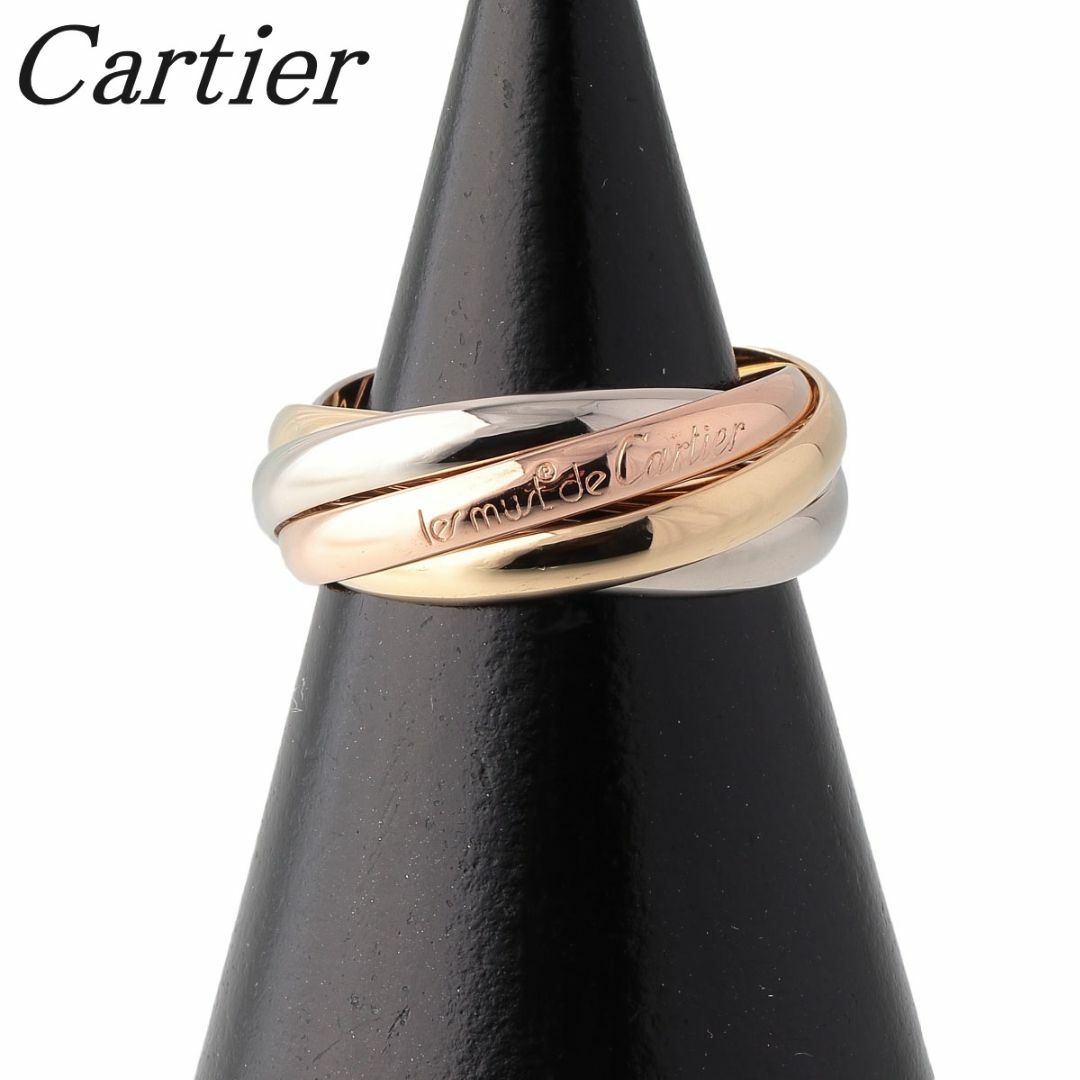 Cartier(カルティエ)のカルティエ トリニティ リング 5連 #53 750 スリーカラー 新品仕上げ済 Cartier【17015】 レディースのアクセサリー(リング(指輪))の商品写真