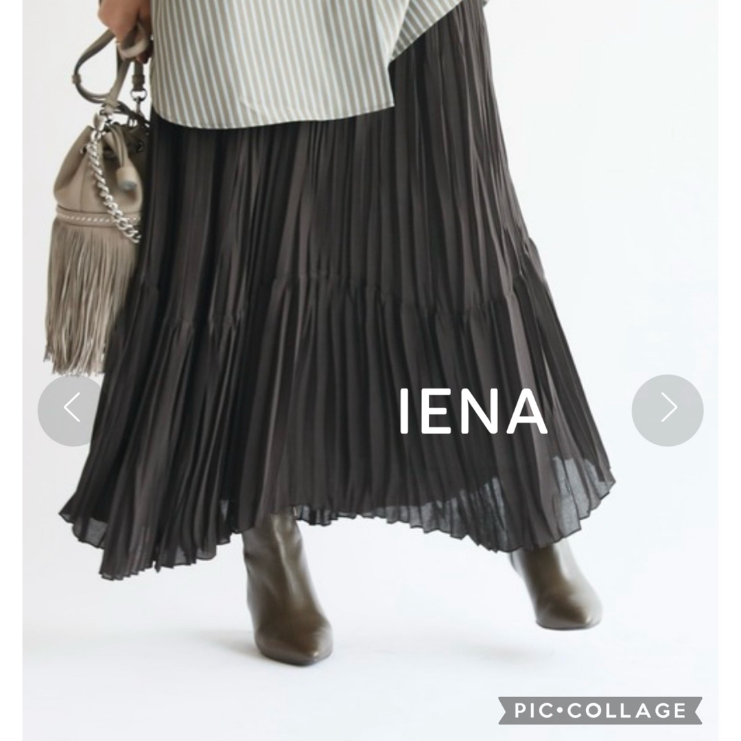 IENA(イエナ)のIENA ジョーゼットティアードプリーツスカート レディースのスカート(ロングスカート)の商品写真