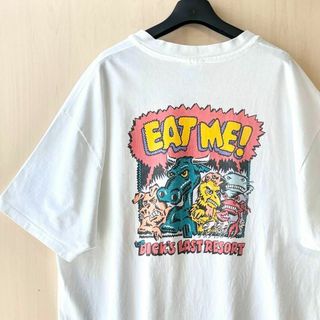 ヘインズ(Hanes)の90s USA製古着　ヴィンテージ　ヘインズ　Tシャツ　グラフィック　バックプリ(Tシャツ/カットソー(半袖/袖なし))