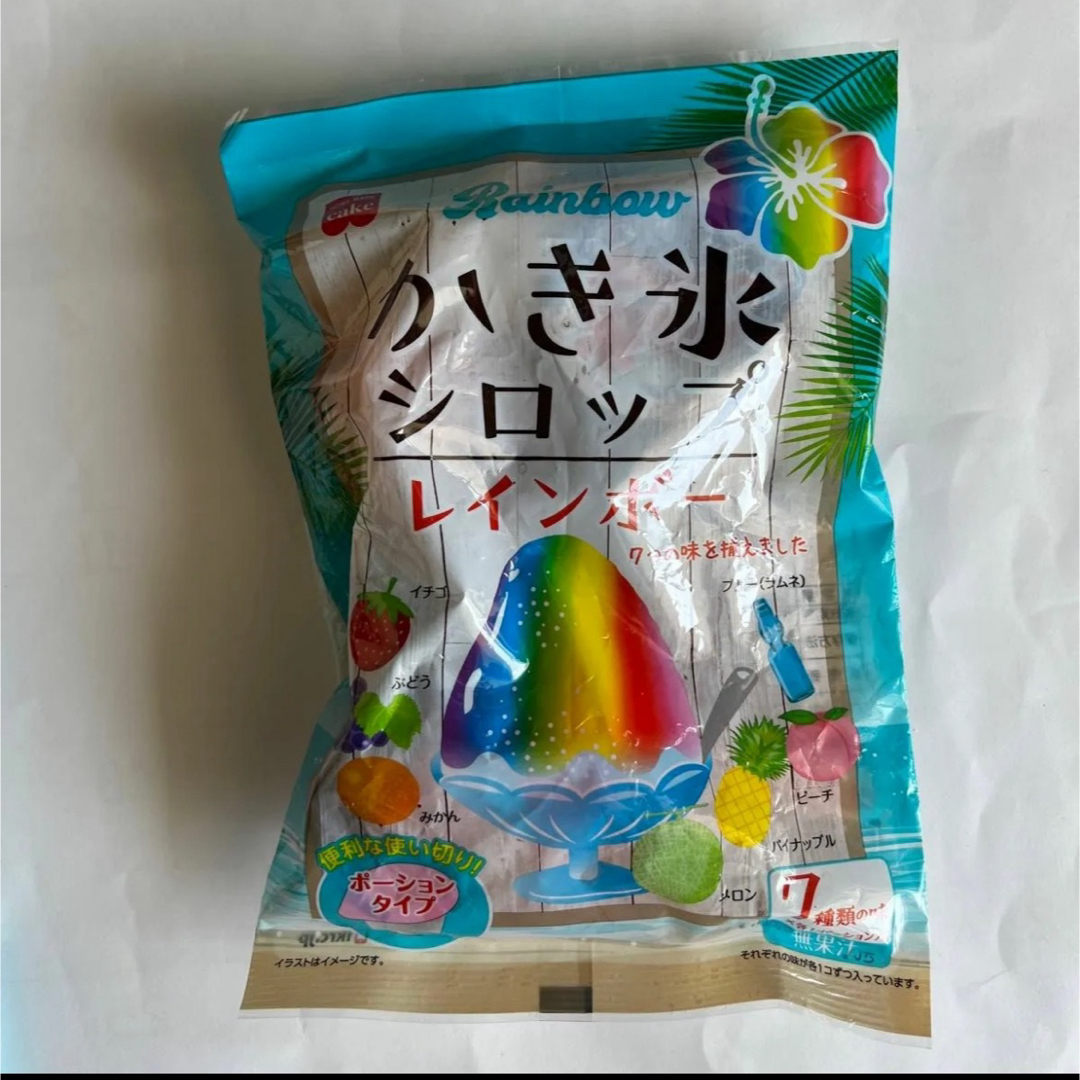 共立食品 レインボー かき氷シロップ (21gx7個) かき氷　シロップ　夏 食品/飲料/酒の食品(菓子/デザート)の商品写真