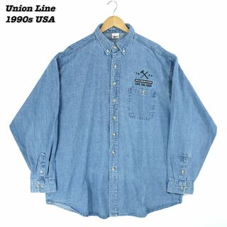 ヴィンテージ(VINTAGE)のUnion Line Denim Shirts 1990s XL SH2203(シャツ)