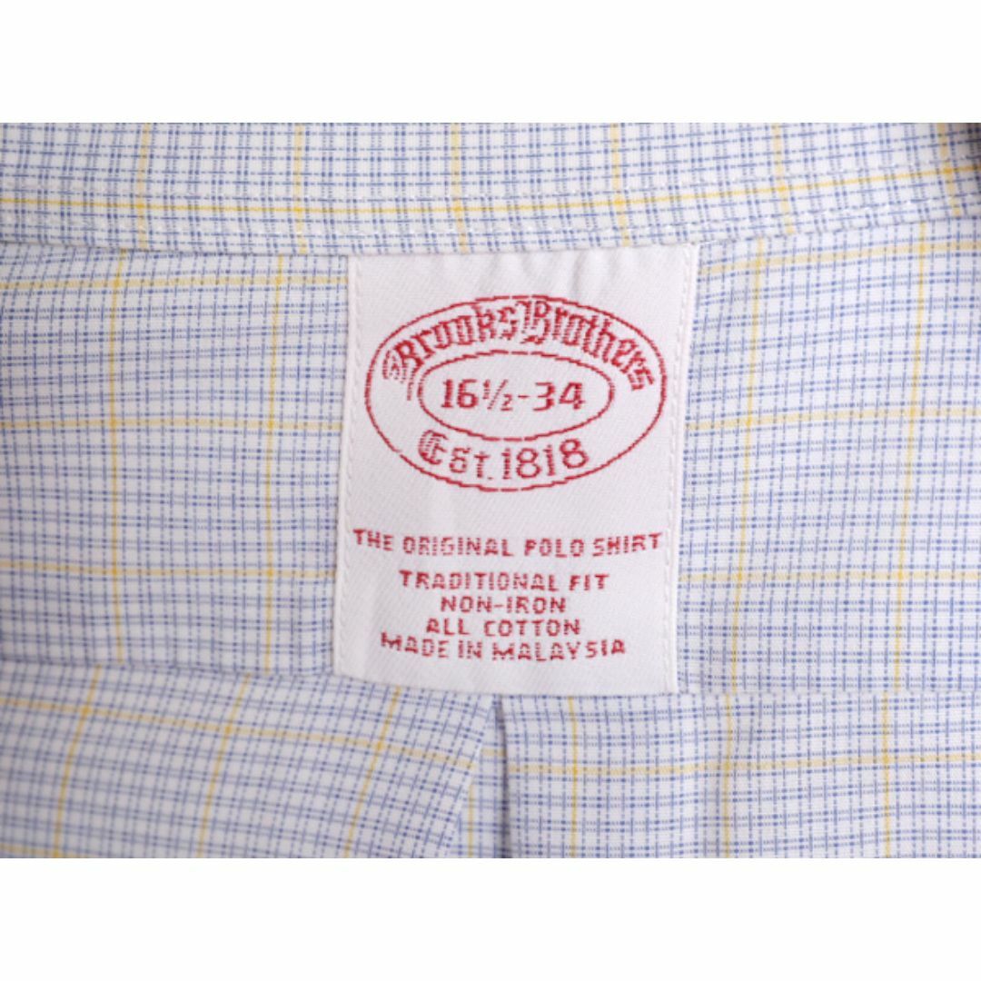 Brooks Brothers(ブルックスブラザース)のブルックスブラザーズ チェック 長袖 ボタンダウン シャツ メンズ L 程 BROOKS BROTHERS 長袖シャツ ワイシャツ ポケット付き マルチカラー メンズのトップス(シャツ)の商品写真