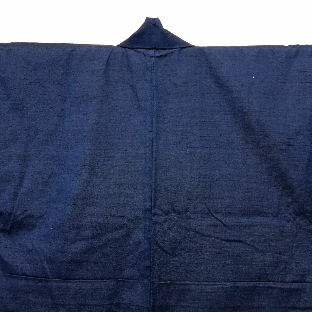 メンズ　アンサンブル　紬地　藍染　龍　着物　042w   0 メンズの水着/浴衣(その他)の商品写真