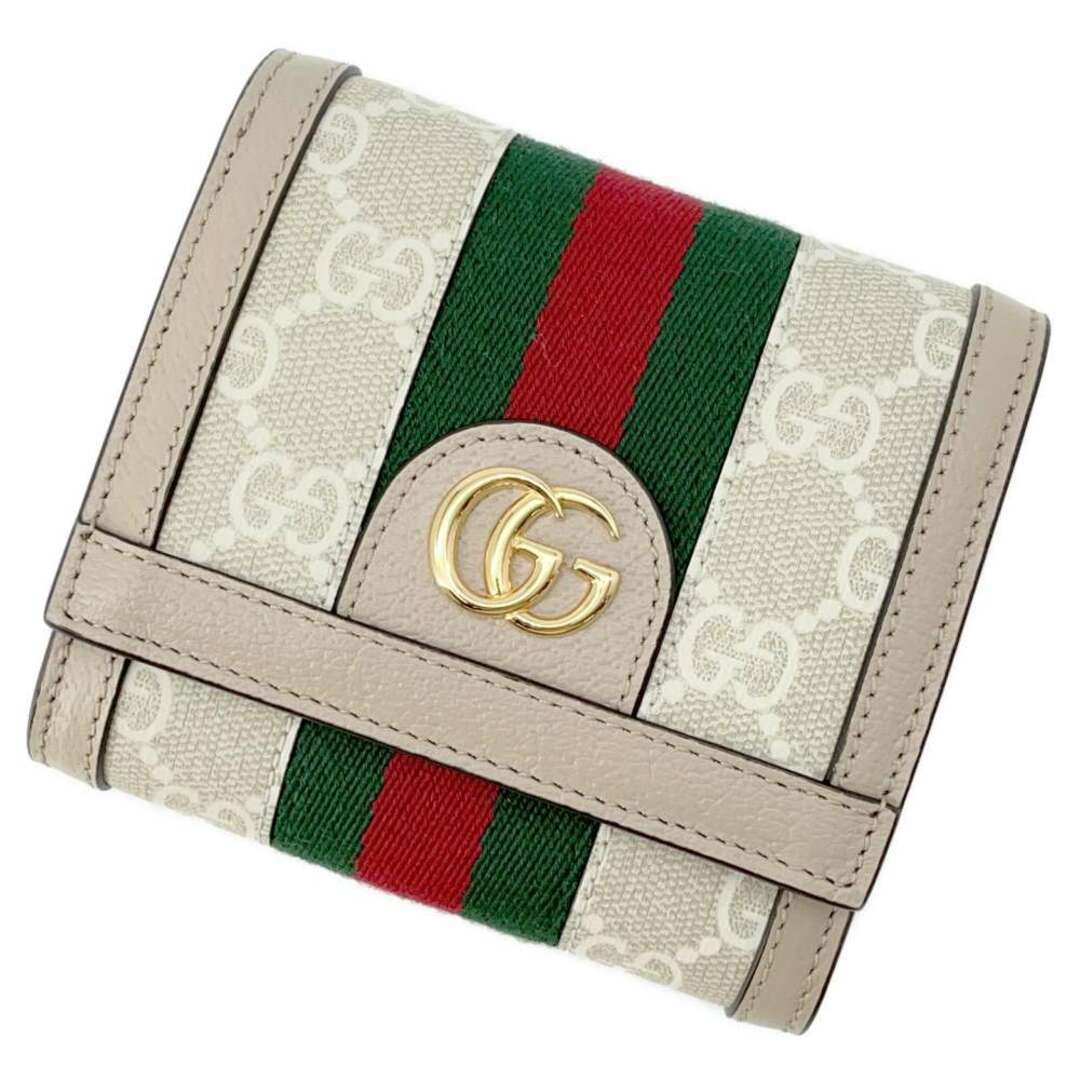 Gucci(グッチ)のグッチ 二つ折り財布 オフィディア GGスプリーム 598662 GUCCI 財布 コンパクトウォレット レディースのファッション小物(財布)の商品写真