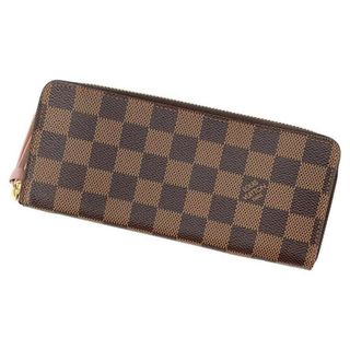 ルイヴィトン(LOUIS VUITTON)のルイヴィトン 長財布 ダミエ・エベヌ ポルトフォイユ・クレマンス N41626 財布 ラウンドファスナー(財布)