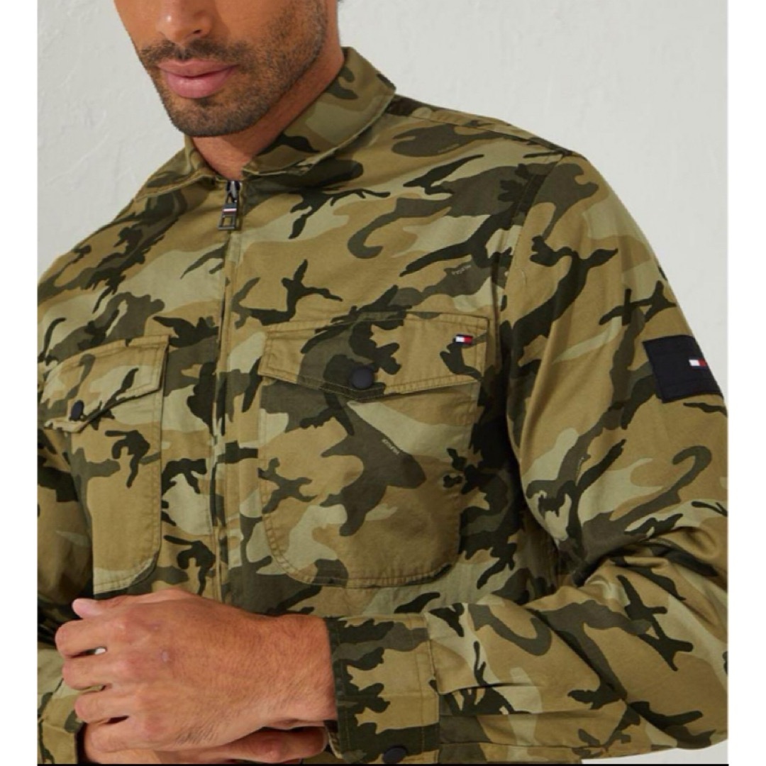 TOMMY HILFIGER(トミーヒルフィガー)の送料無料 新品 TOMMY HILFIGER CAMO SHIRT JK XXL レディースのトップス(シャツ/ブラウス(長袖/七分))の商品写真