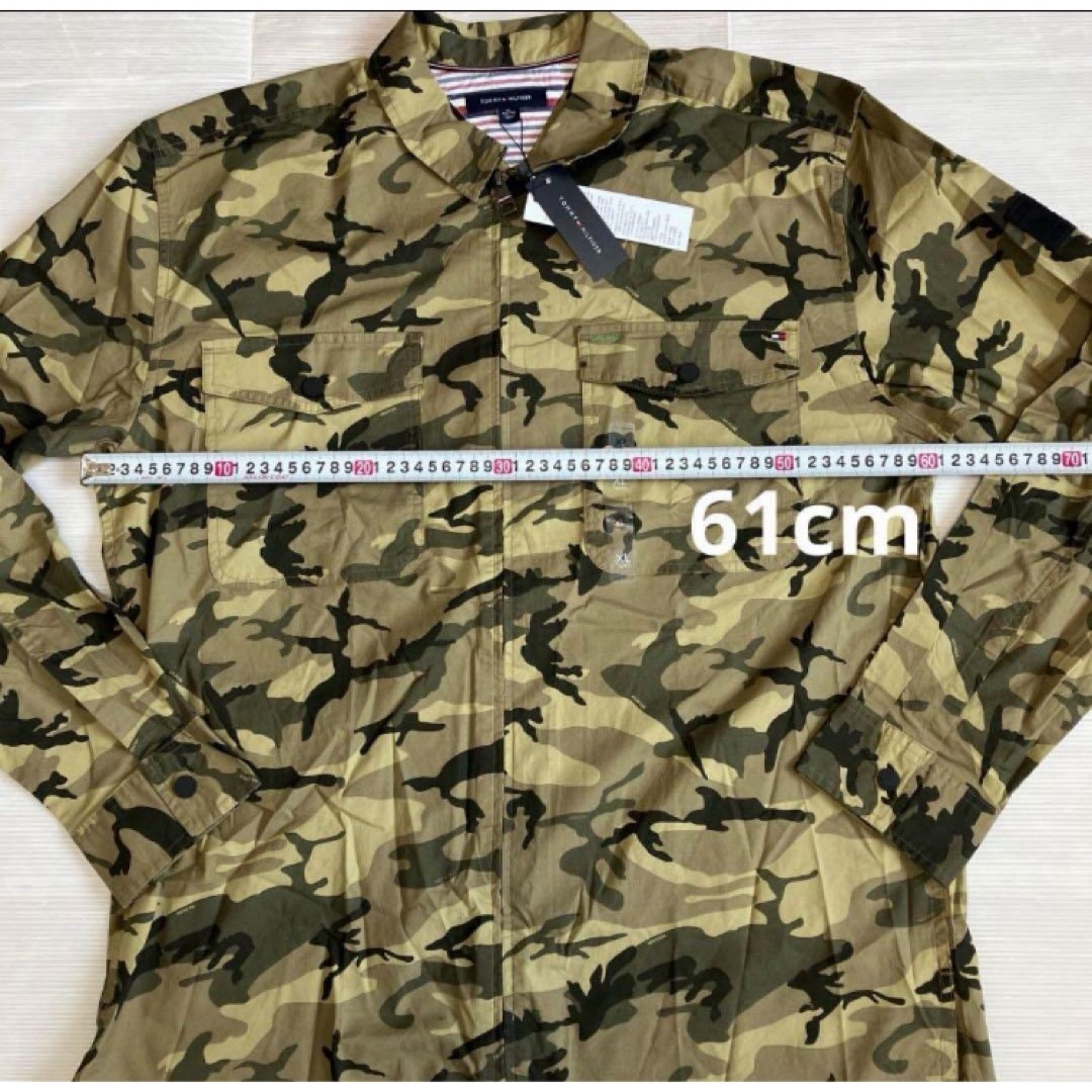 TOMMY HILFIGER(トミーヒルフィガー)の送料無料 新品 TOMMY HILFIGER CAMO SHIRT JK XXL レディースのトップス(シャツ/ブラウス(長袖/七分))の商品写真