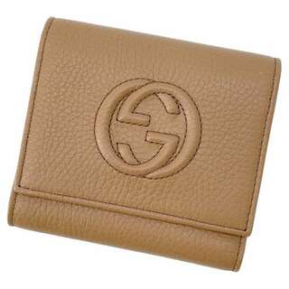 グッチ(Gucci)のグッチ 三つ折り財布 ソーホー レザー 598207 GUCCI 財布 コンパクトウォレット アウトレット品(財布)