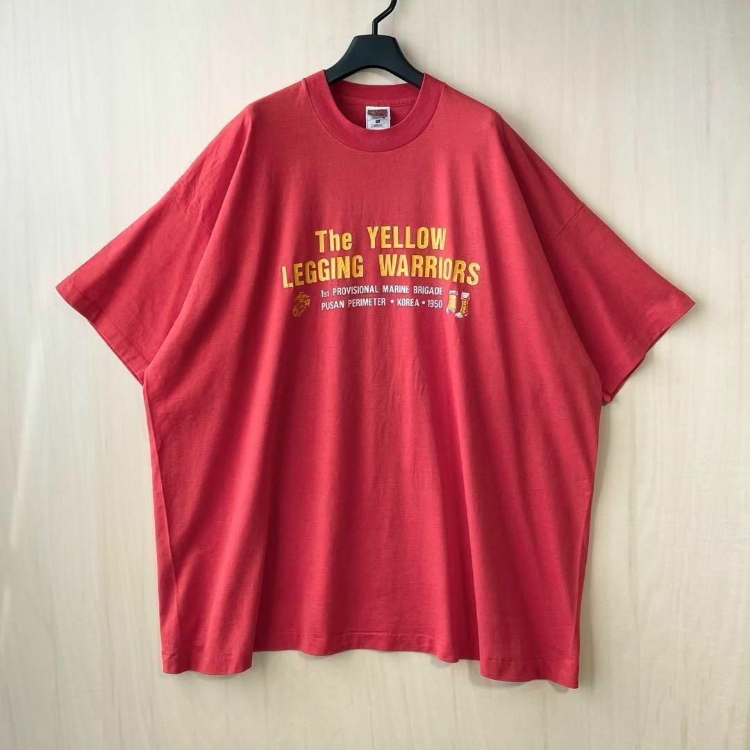 FRUIT OF THE LOOM(フルーツオブザルーム)の90s USA製古着　ヴィンテージ　海兵臨時旅団　Tシャツ シングルステッチ メンズのトップス(Tシャツ/カットソー(半袖/袖なし))の商品写真