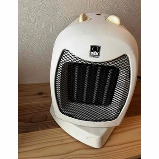 セラミックファンヒーター　電気温風機　中古　倒れたらオフ機能付き(電気ヒーター)