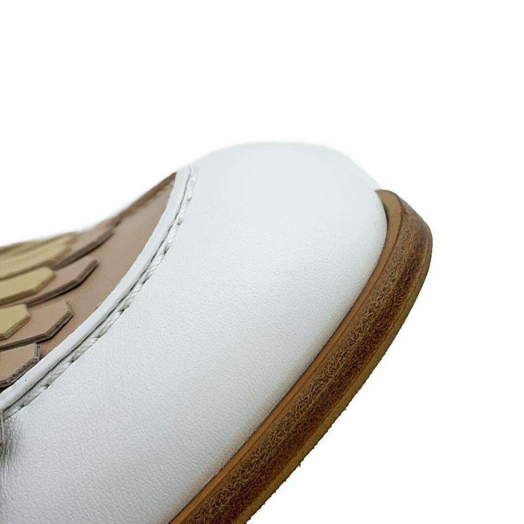 Hermes(エルメス)のエルメス パンプス エリゼ 70 レザー レディースサイズ36 1/2 HERMES 靴 白 レディースの靴/シューズ(ハイヒール/パンプス)の商品写真