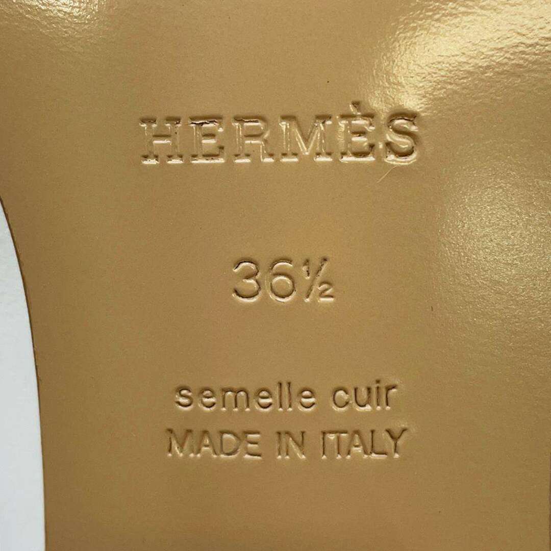 Hermes(エルメス)のエルメス パンプス エリゼ 70 レザー レディースサイズ36 1/2 HERMES 靴 白 レディースの靴/シューズ(ハイヒール/パンプス)の商品写真