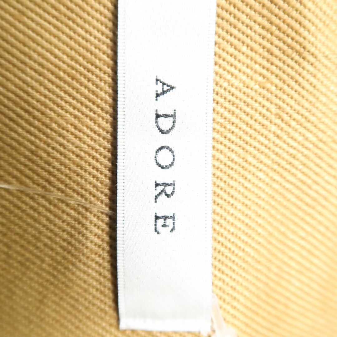 ADORE(アドーア)の美品 ADORE アドーア 5313140300 麻ツイルワンピース 38 麻100％ キャメル ロング レディース AO1776A62  レディースのワンピース(ミニワンピース)の商品写真