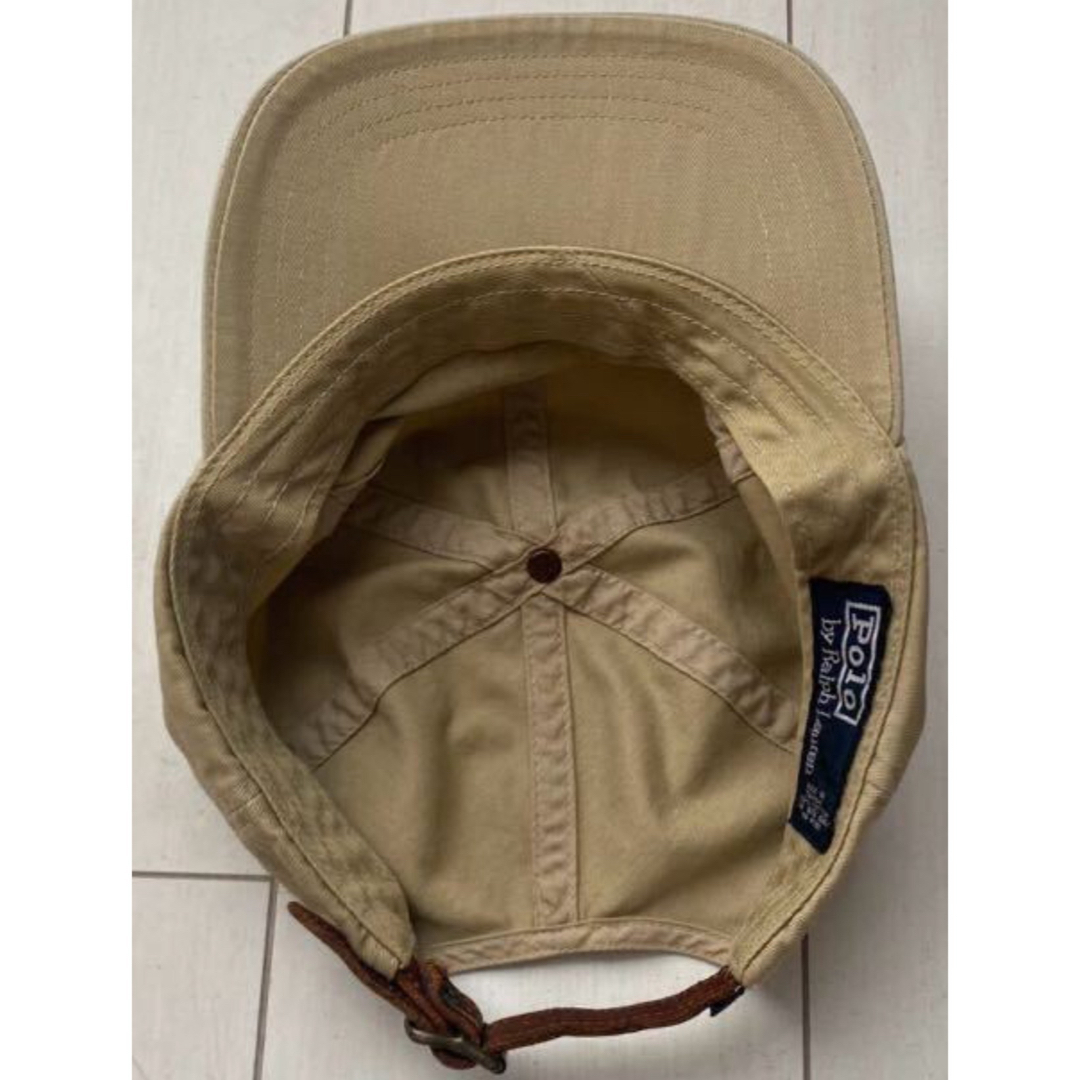POLO RALPH LAUREN - 90s vintage POLO ラルフローレン 本革 cap POLO RALPH LAUREN - 90s vintage POLO ラルフローレン 本革 cap