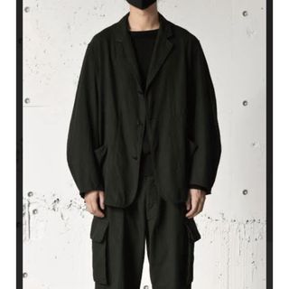 コモリ(COMOLI)の22ss comoli コモリ ワークジャケット ブラック　size3(テーラードジャケット)