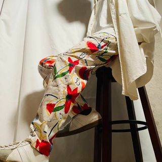 エスカーダ(ESCADA)のモロッコ製 ESCADA SPORT チノパン 花柄 総柄 テーパード 550(チノパン)